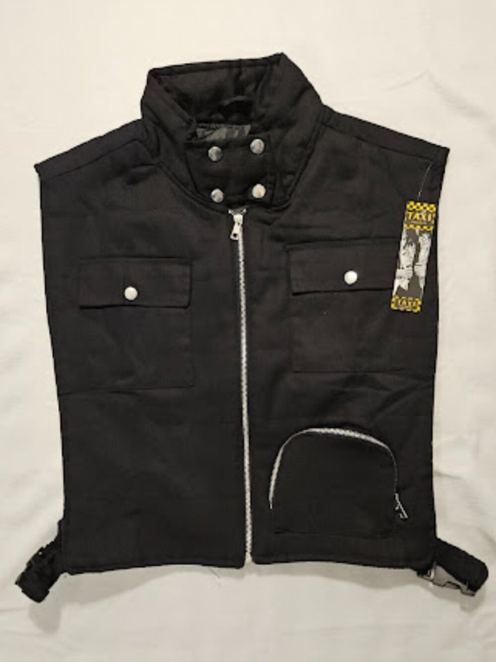 NWT TAXI Premium Black Open Side Tactical Utility Vest Plus Size‎ 2X Quilted